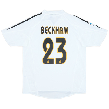2004-05 Real Madrid Home Shirt Beckham #23 (XL.Boys)