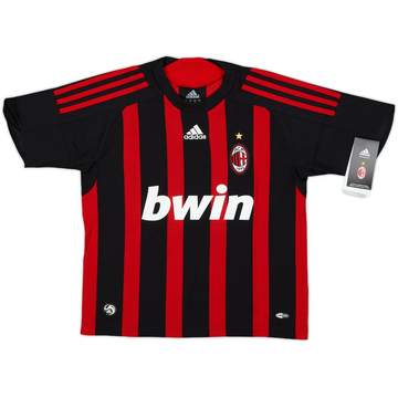 2008-09 AC Milan Home Shirt (S.Boys)