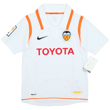 2007-08 Valencia Home Shirt (S.Boys)