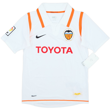 2007-08 Valencia Home Shirt (M.Boys)