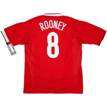 2004-06 Manchester United Home Shirt Rooney #8 (XL)