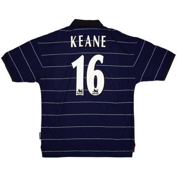 1999-00 Manchester United Away Shirt Keane #16 (L)