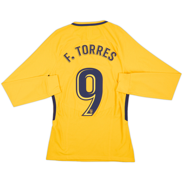 2017-18 Atletico Madrid Player Issue Away L/S Shirt F.Torres #9 (S)