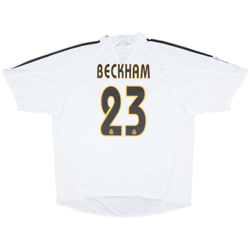 2004-05 Real Madrid Home Shirt Beckham #23 (XL)