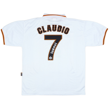 1998-99 Valencia Home Shirt Claudio #7 - 8/10 - (XL)