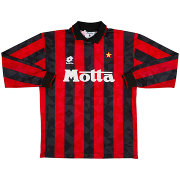 1993-94 AC Milan Home L/S Shirt - 8/10 - (L)