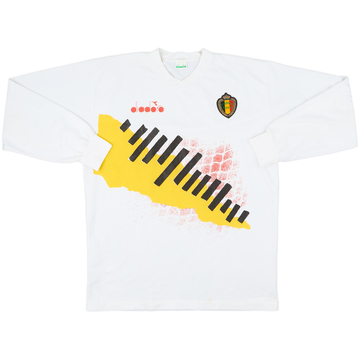 1992-94 Belgium Diadora Training L/S Shirt - 7/10 - (L)