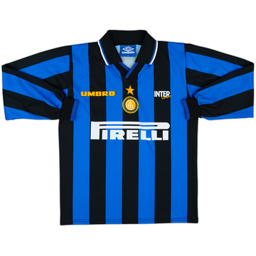 1997-98 Inter Milan Summer Campus L/S Shirt - 8/10 - (S)
