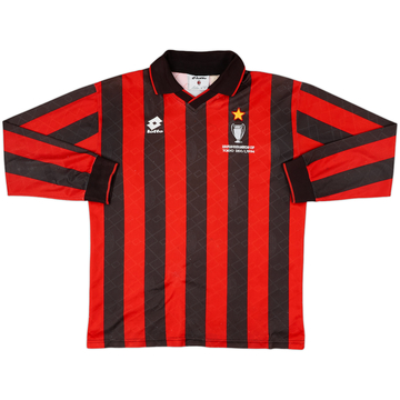 1994-95 AC Milan 'European-South American Cup' Home L/S Shirt - 7/10 - (XL)