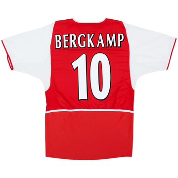2002-04 Arsenal Home Shirt Bergkamp #10 - 8/10 - (M)