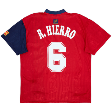 1996-98 Spain Home Shirt R.Hierro #6 - 8/10 - (XL)