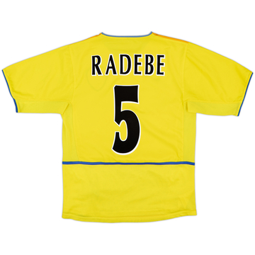 2002-03 Leeds United Away Shirt Radebe #5 - 8/10 - (M)
