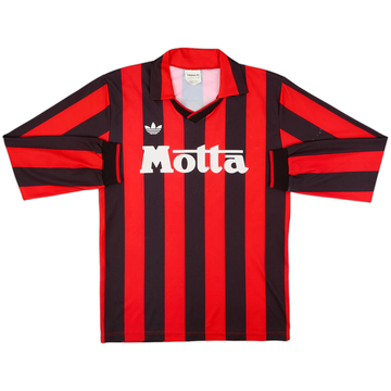 1992-93 AC Milan Home L/S Shirt #3 - 7/10 - (M)