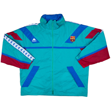 1994-95 Barcelona Kappa Hooded Rain Jacket - 8/10 - (XL)