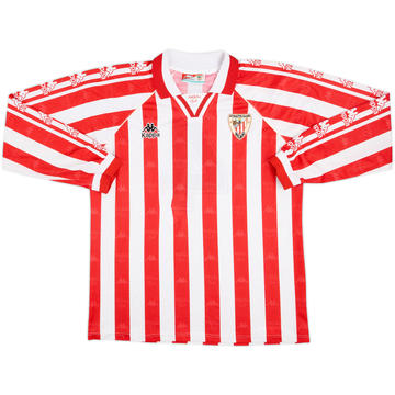 1996-97 Athletic Bilbao Match Issue Home L/S Shirt #4