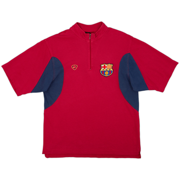 2003-04 Barcelona Nike 1/4 Zip Polo Shirt - 9/10 - (S)