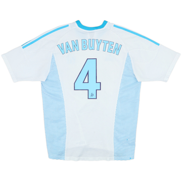2002-03 Olympique Marseille Home Shirt Van Buyten #4 - 5/10 - (M)