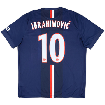 2014-15 Paris Saint-Germain Home Shirt Ibrahimovic #10 - 8/10 - (XL)