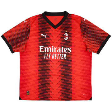2023-24 AC Milan Home Shirt - 9/10 - (XXL)