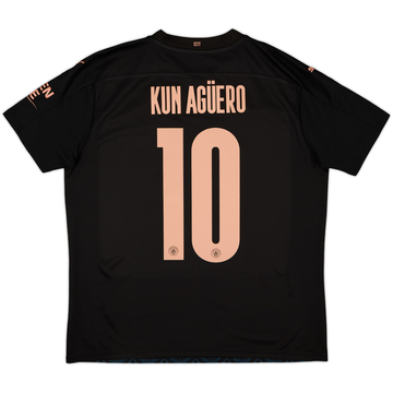 2020-21 Manchester City Away Shirt Kun Aguero #10 - 6/10 - (L)