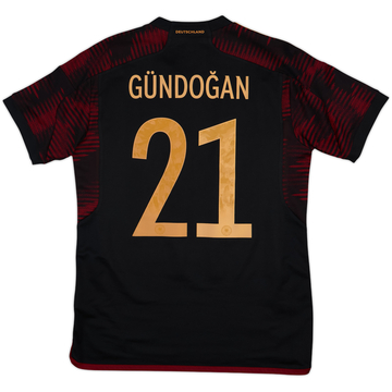 2022-23 Germany Away Shirt Gundogan #21 - 10/10 - (M)