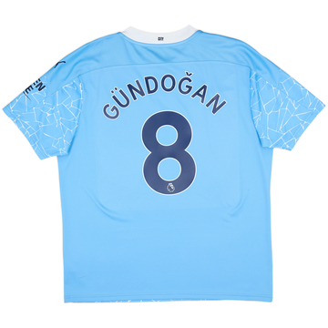 2020-21 Manchester City Home Shirt Gundogan #8 - 8/10 - (XL)