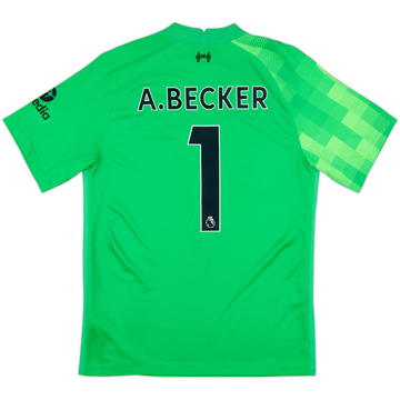 2021-22 Liverpool GK Shirt A.Becker #1 - 8/10 - (M)