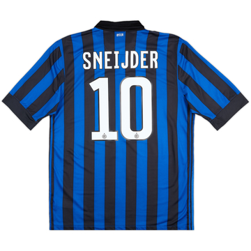 2011-12 Inter Milan Home Shirt Sneijder #10 - 8/10 - (L)