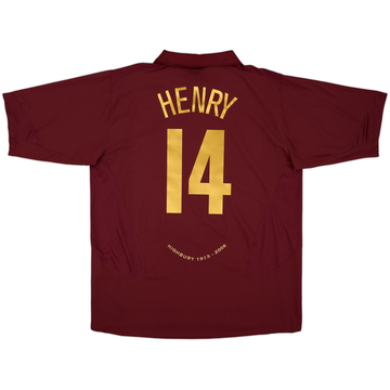 2005-06 Arsenal Home Shirt Henry #14 - 8/10 - (XXL)