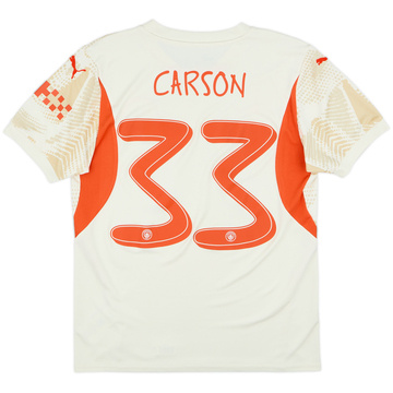 2024-25 Manchester City GK Shirt Carson #33 - 9/10 - (M)