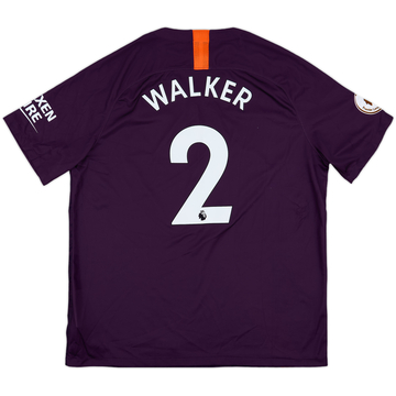 2018-19 Manchester City Third Shirt Walker #2 - 8/10 - (XL)