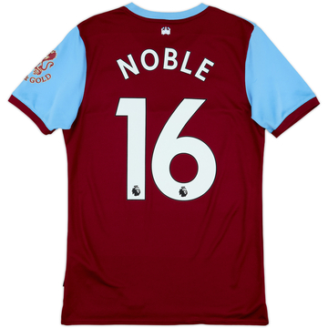 2019-20 West Ham Home Shirt Noble #16 - 8/10 - (S)
