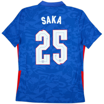 2020-21 England Authentic Away Shirt Saka #25 - 10/10 - (M)
