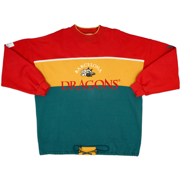 1991-92 Barcelona Dragons adidas Sweat Top - 9/10 - (L)