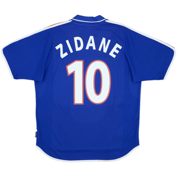 2000-02 France Home Shirt Zidane #10 - 9/10 - (L)