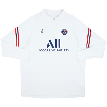 2021-22 Paris Saint-Germain Jordan 1/4 Zip Drill Top - 8/10 - (XXL)