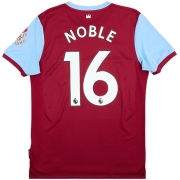 2019-20 West Ham Home Shirt Noble #16 - 8/10 - (M)