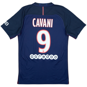 Camiseta Auténtica de local del Paris Saint-Germain 2016-17 Cavani #9 - 8/10 - (S)