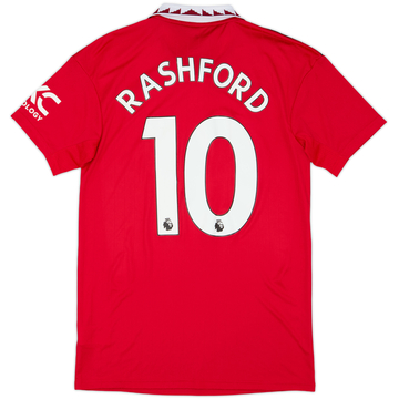 2022-23 Manchester United Home Shirt Rashford #10 - 8/10 - (S)