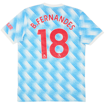 2021-22 Manchester United Away Shirt B.Fernandes #18 - 8/10 - (M)