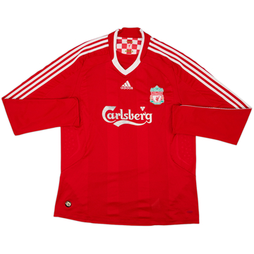 2008-10 Liverpool Home L/S Shirt - 5/10 - (XL)