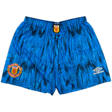 1992-93 Manchester United Away Shorts - 8/10 - (M)