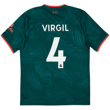 2022-23 Liverpool Third Shirt Virgil #4 - 10/10 - (M)