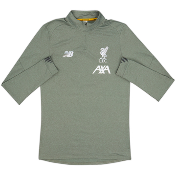 2018-19 Liverpool New Balance 1/4 Zip Drill Top - 8/10 - (S)