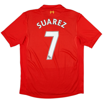 2012-13 Liverpool Home Shirt Suarez #7 - 6/10 - (M)