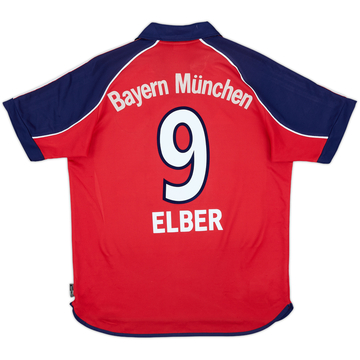 1999-01 Bayern Munich Home Shirt Elber #9 - 6/10 - (XL.Boys)