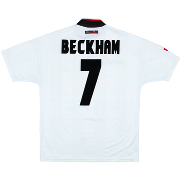 1997-99 Manchester United Away Shirt Beckham #7 - 9/10 - (L)