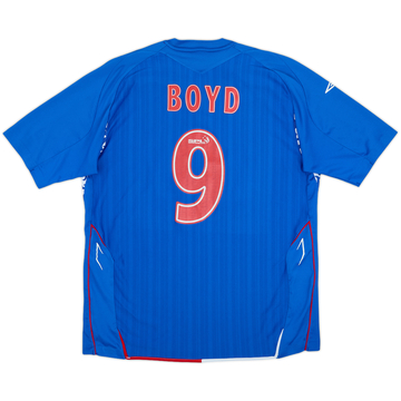 2007-08 Rangers Home Shirt Boyd #9 - 7/10 - (XL)