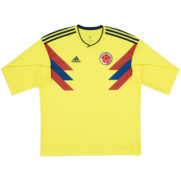 2018-19 Colombia Home L/S Shirt - 9/10 - (XL)