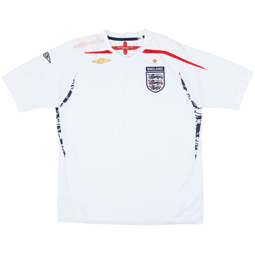 2007-09 England Home Shirt - 4/10 - (L)